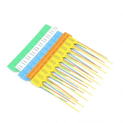 Tirare il sigillo di sicurezza di plastica stretta